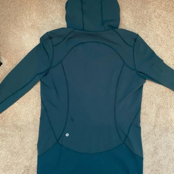 Lululemon Scuba Full-Zip Hoodie - Hunter Green - Size 10 - Picture 4 of 6